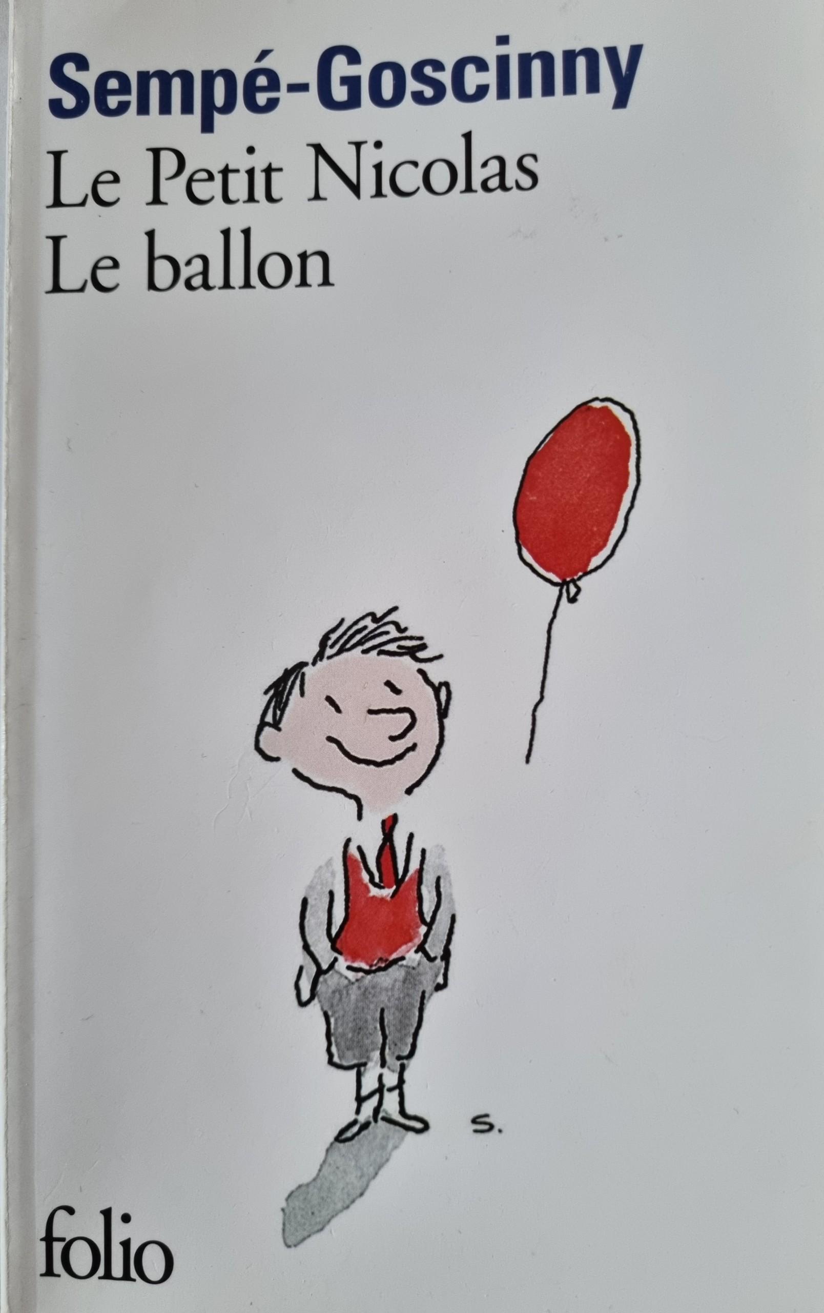 Le Petit Nicolas – Le ballon -kirjan kansi